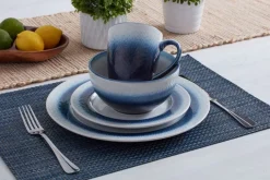 Dinnerware Service For 4|Pfaltzgraff® Eclipse Blue 16 Piece Dinnerware Set, Service for 4