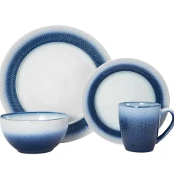 Dinnerware Service For 4|Pfaltzgraff® Eclipse Blue 16 Piece Dinnerware Set, Service for 4