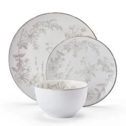 Dinnerware Service For 4|Pfaltzgraff® Enchanted Bloom 12 Piece Dinnerware Set, Service for 4