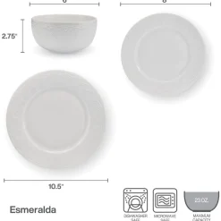 Dinnerware Service For 8|Pfaltzgraff® Esmeralda 24 Piece Dinnerware Set, Service for 8