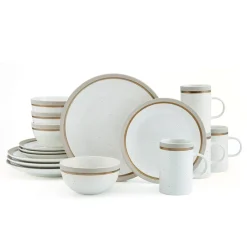 Dinnerware Service For 4|Pfaltzgraff® Ezra Taupe 16 Piece Dinnerware Set, Service for 4