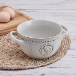 Soup Cereal Bowls|Pfaltzgraff® Farmhouse Hen Double Handled Bowl