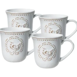 Coffee Mugs|Pfaltzgraff® Farmhouse Hen Set of 4 Mugs