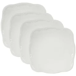 Dinner Plates|Pfaltzgraff® Filigree® Set of 4 Square Dinner Plates