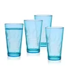 Drinking Glasses|Fitz and Floyd Wildflower Highball Glasses Set of 4, Blue