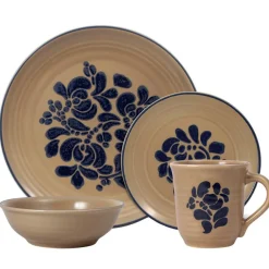 Dinnerware Service For 4|Pfaltzgraff® Folk Art® 16 Piece Dinnerware Set, Service for 4