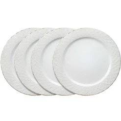 Dinner Plates|Pfaltzgraff® French Lace Set of 4 White Dinner Plates