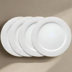 Dinner Plates|Pfaltzgraff® French Lace Set of 4 White Dinner Plates