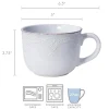 Soup Cereal Bowls|Pfaltzgraff® French Lace White Jumbo Soup Mug