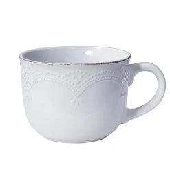 Soup Cereal Bowls|Pfaltzgraff® French Lace White Jumbo Soup Mug