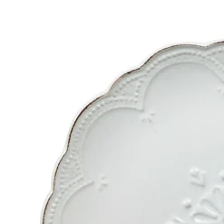 Dinnerware Service For 8|Pfaltzgraff® French Lace White Service for 8 with Serveware