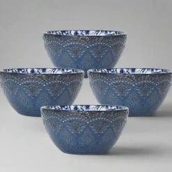 Soup Cereal Bowls|Pfaltzgraff® Gabriela Blue Set of 4 Soup Cereal Bowls