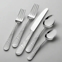 Sets|Pfaltzgraff® Garland Frost 53 Piece Flatware Set, Service for 8