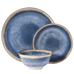 Dinnerware Service For 4|Pfaltzgraff® Glimmer Blue 12 Piece Dinnerware Set, Service for 4