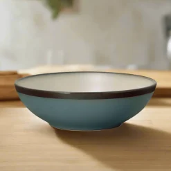 Pasta Bowls|Gourmet Basics® Gourmet Basics Belmont Blue Individual Pasta Bowl