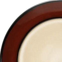 Dinner Plates|Gourmet Basics® Gourmet Basics Belmont Set of 4 Red Round Dinner Plates