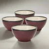Soup Cereal Bowls|Gourmet Basics® Gourmet Basics Belmont Set of 4 Red Soup Cereal Bowls