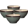 Soup Cereal Bowls|Gourmet Basics® Gourmet Basics Belmont Set of 4 Blue Soup Cereal Bowls