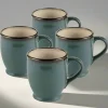 Coffee Mugs|Gourmet Basics® Gourmet Basics Belmont Set of 4 Blue Mugs