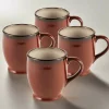 Coffee Mugs|Gourmet Basics® Gourmet Basics Belmont Set of 4 Red Mugs