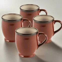 Coffee Mugs|Gourmet Basics® Gourmet Basics Belmont Set of 4 Red Mugs