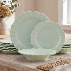 Dinnerware Service For 4|Pfaltzgraff® Graceful Petals 12 Piece Dinnerware Set, Service for 4