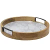 Lazy Susans|Gourmet Basics® Gray Marble Lazy Susan Serve Tray