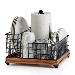 Buffet Caddies|Gourmet Basics® Grid Hostess Picnic Storage Caddy