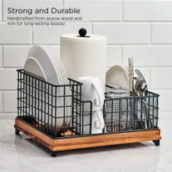 Buffet Caddies|Gourmet Basics® Grid Hostess Picnic Storage Caddy