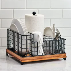 Buffet Caddies|Gourmet Basics® Grid Hostess Picnic Storage Caddy