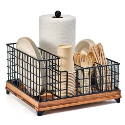 Buffet Caddies|Gourmet Basics® Grid Hostess Picnic Storage Caddy