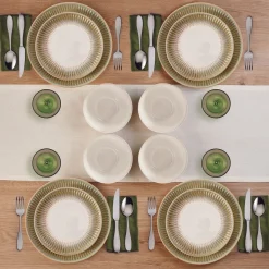 Dinnerware Service For 4|Pfaltzgraff® Hensley Green 12 Piece Dinnerware Set, Service for 4