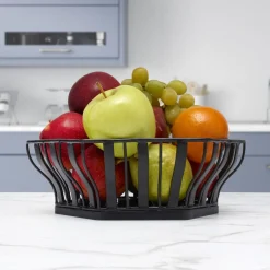 Fruit And Storage Baskets|Decor|Gourmet Basics® Hex Centerpiece Basket