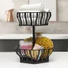 Fruit And Storage Baskets|Gourmet Basics® Hex 2 Tier Storage Basket