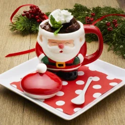 Coffee Mugs|Pfaltzgraff® Holiday Covered Santa Mug with Spoon