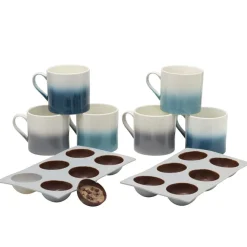 Coffee Mugs|Pfaltzgraff® Hot Chocolate Bomb Set of 6 Mugs with Set of 2 Molds
