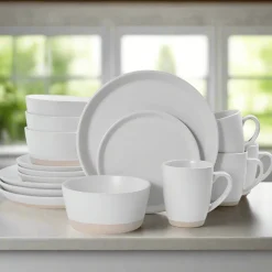 Dinnerware Service For 4|Pfaltzgraff® Hudson Beige 16 Piece Dinnerware Set, Service for 4