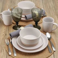 Dinnerware Service For 4|Pfaltzgraff® Hudson Beige 16 Piece Dinnerware Set, Service for 4