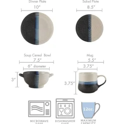 Dinnerware Service For 4|Pfaltzgraff® Jaxon 16 Piece Dinnerware Set, Service for 4