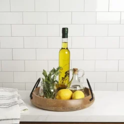 Fruit And Storage Baskets|Gourmet Basics® Knox Mango Wood Serve Tray