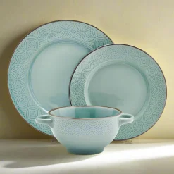 Dinnerware Service For 4|Pfaltzgraff® Kori Sage 12 Piece Dinnerware Set, Service for 4