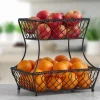 Fruit And Storage Baskets|Gourmet Basics® Loop Lattice 2 Tier Rectangular Basket