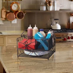Buffet Caddies|Fruit And Storage Baskets|Gourmet Basics® Loop Picnic Caddy
