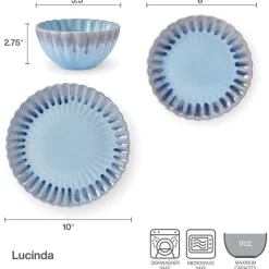 Dinnerware Service For 4|Pfaltzgraff® Lucinda 12 Piece Dinnerware Set, Service for 4