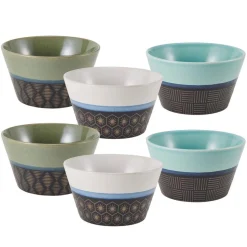 Soup Cereal Bowls|Pfaltzgraff® Marcus Conical Set of 6 Soup Cereal Bowls, Assorted