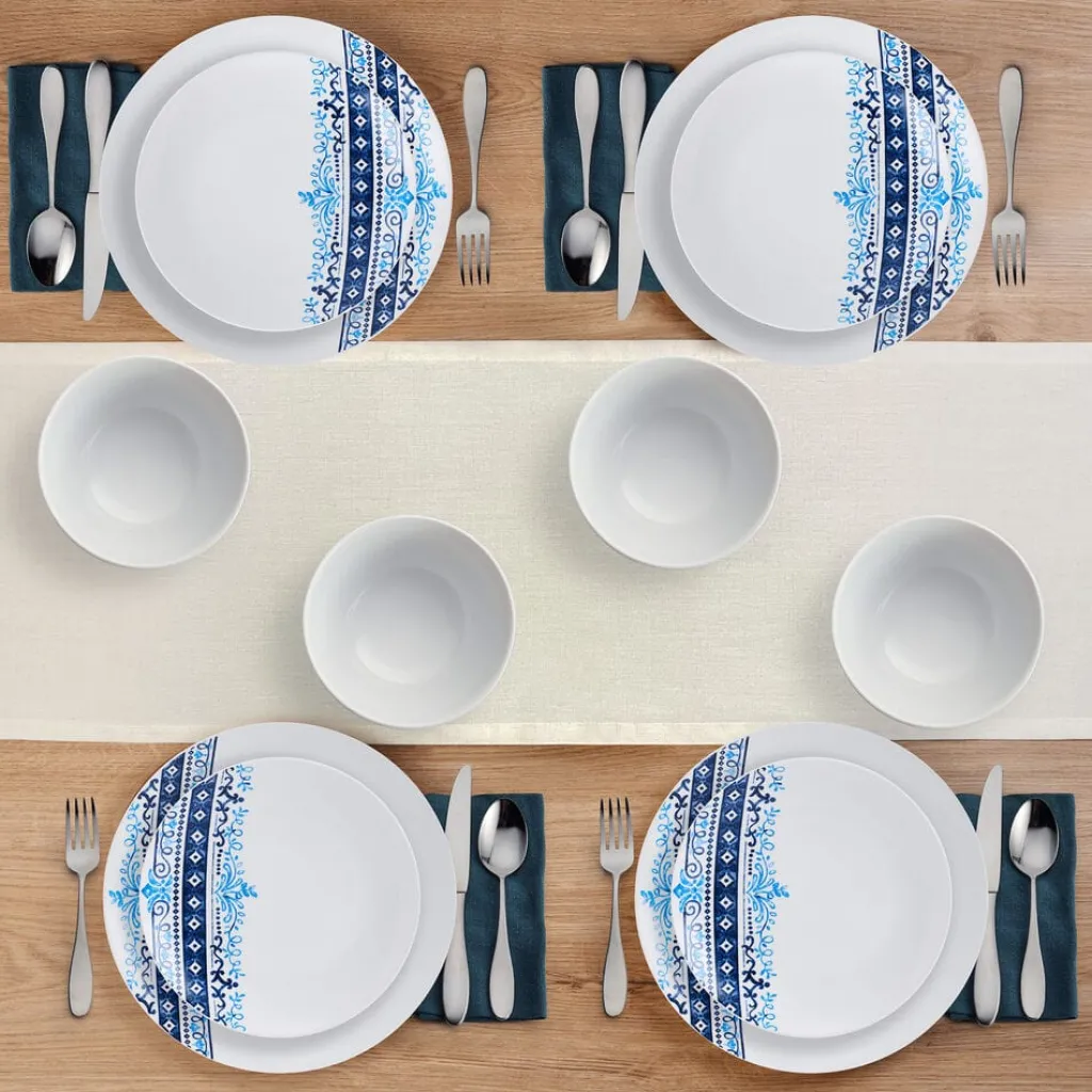 Dinnerware Service For 4|Studio Nova Michele 12 Piece Dinnerware Set, Service for 4