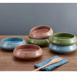 Soup Cereal Bowls|Pfaltzgraff® Modern Set of 6 Speckled Bowls, Assorted