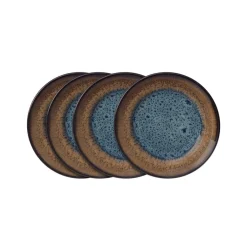 Appetizer Plates|Pfaltzgraff® Monroe Blue Set of 4 Appetizer Plates
