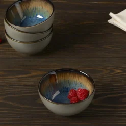 Fruit Bowls|Pfaltzgraff® Monroe Blue Set of 4 Fruit Bowls