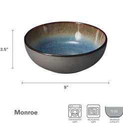 Serve Bowls|Pfaltzgraff® Monroe Blue Vegetable Serve Bowl